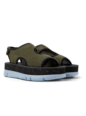 Camper Sandalen in Khaki/ Schwarz