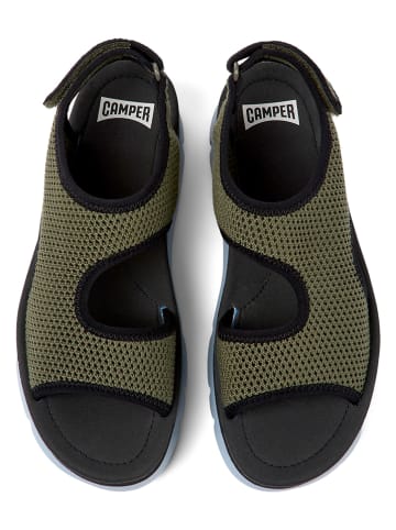 Camper Sandalen in Khaki/ Schwarz