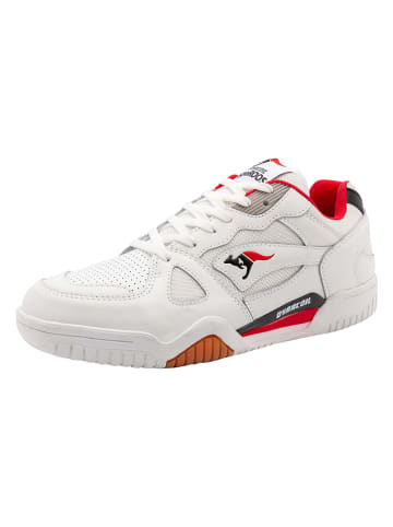Kangaroos Leder-Sneakers "Ultralite Og Np" in Weiß/ Rot