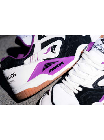 KangaROOS Originals Leder-Sneakers "Ultralite 2" in Weiß/ Lila