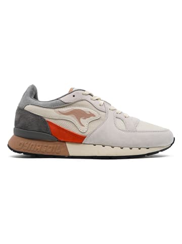 Kangaroos Leder-Sneakers "Coil R1 Og Pop" in Grau