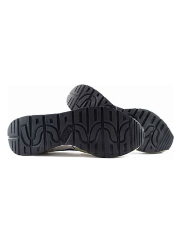 Kangaroos Skórzane sneakersy "Coil Rx" w kolorze czarno-oliwkowym