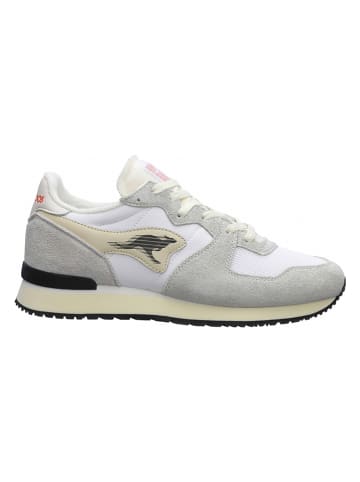 Kangaroos Leder-Sneakers "Aussie Mono" in Weiß/ Grau