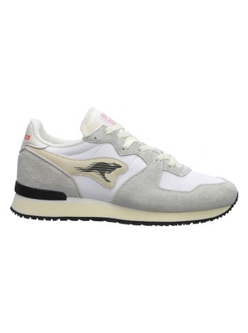 KangaROOS Originals Leder-Sneakers "Aussie Mono" in Weiß/ Grau
