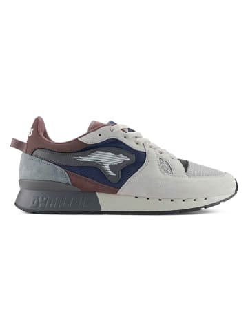 Kangaroos Leren sneakers "Coil R1 Gorp" wit/donkerblauw