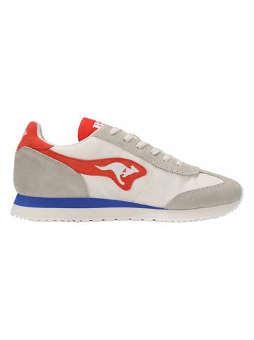 Kangaroos Leder-Sneakers "Aussie 2.0" in Weiß/ Rot