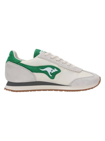 KangaROOS Originals Leder-Sneakers "Aussie 2.0" in Grün/ Grau
