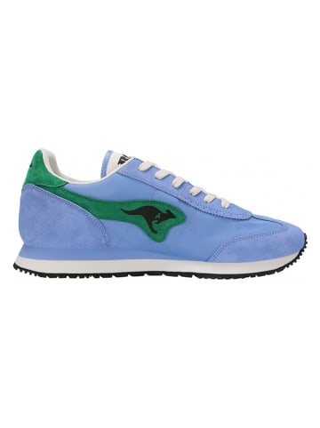 KangaROOS Originals Leder-Sneakers "Aussie 2.0" in Blau/ Grün