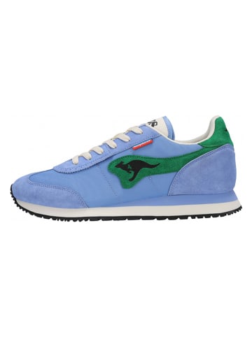 KangaROOS Originals Leder-Sneakers "Aussie 2.0" in Blau/ Grün