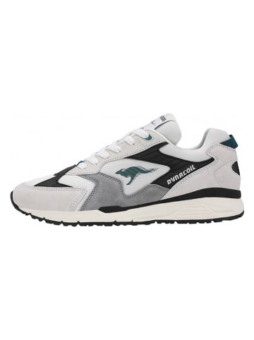 KangaROOS Originals Leder-Sneakers "Ultimate Eclipse" in Grau/ Petrol