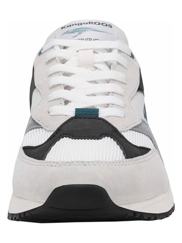 KangaROOS Originals Leder-Sneakers "Ultimate Eclipse" in Grau/ Petrol