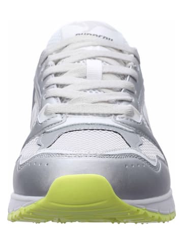KangaROOS Originals Leder-Sneakers "Exo II Ultimate Y2K" in Weiß/ Silber