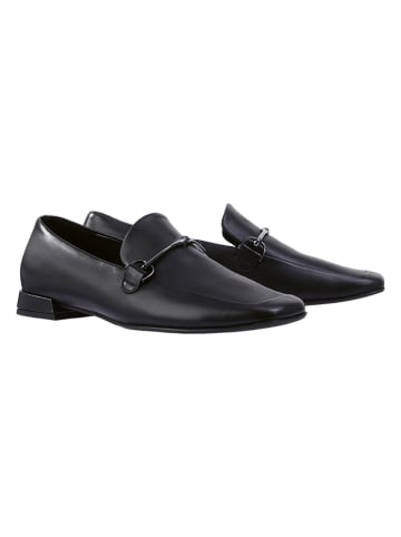 Högl Skórzane slippersy "Sue" w kolorze czarnym