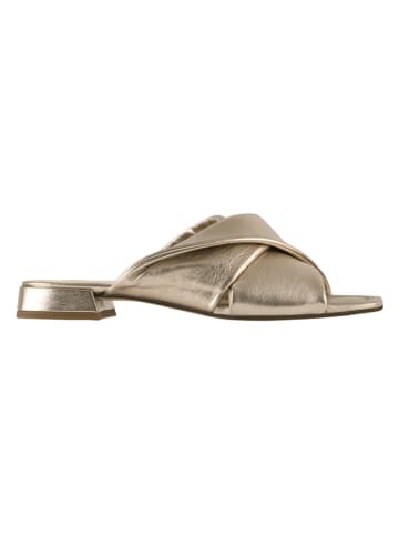 Högl Leren slippers "Cathryn" goudkleurig