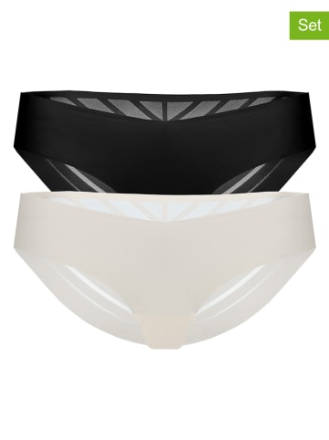 ESOTIQ 2-delige set: slips "Pitaya"  zwart/wit