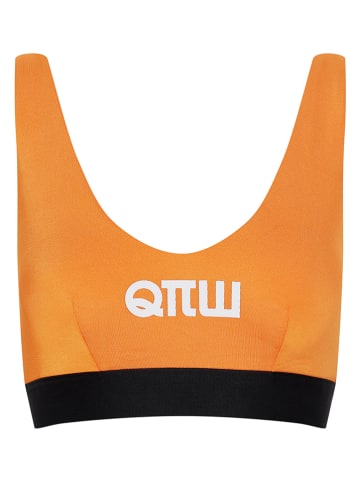 ESOTIQ Biustonosz bikini "Guilty" w kolorze pomarańczowo-czarnym