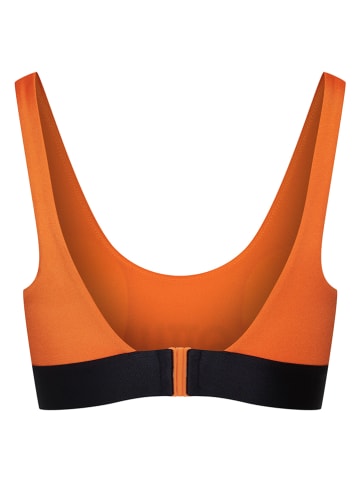 ESOTIQ Bikini-Oberteil "Guilty" in Orange/ Schwarz