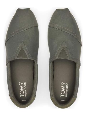 Toms leder slipper