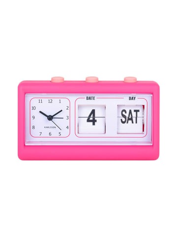 Karlsson Wecker "Data Flip" in Pink - (B)19 x (H)11,5 x (T)6,4 cm