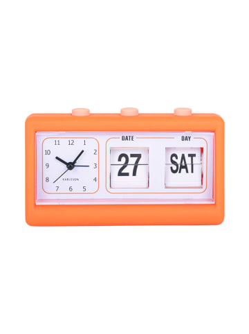 Karlsson Wekker "Data Flip" oranje - (B)19 x (H)11,5 x (D)6,4 cm