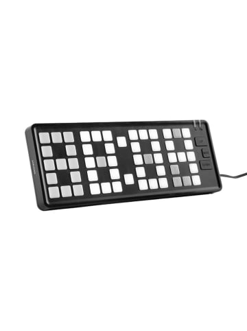 Karlsson Wekker "Keyboard" zwart - (B)23 x (H)8,3 x (D)1,5 cm