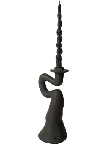 Present Time Kaarshouder "Organic Swirl" zwart - (H)30,5 cm