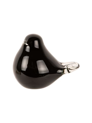 Present Time Dekofigur "Fat Bird" in Schwarz - (B)12 x (H)14 x (T)8 cm