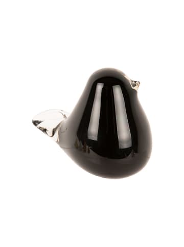 Present Time Dekofigur "Fat Bird" in Schwarz - (B)12 x (H)14 x (T)8 cm