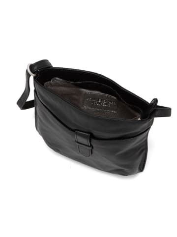 Just B Different Leren schoudertas "Castiadas" zwart - (B)18 x (H)20 x (D)5 cm