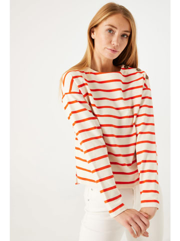 Garcia Longsleeve in Creme/ Rot