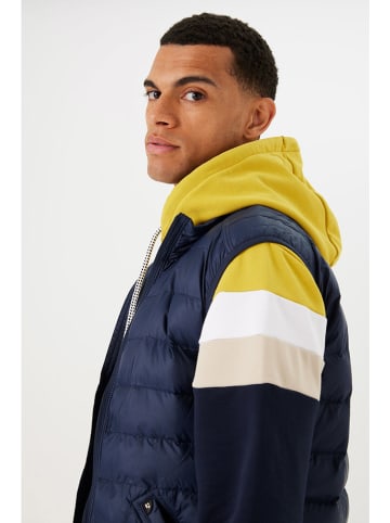 Garcia Doorgestikte bodywarmer donkerblauw