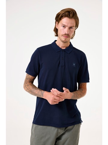 Garcia Koszulka polo w kolorze granatowym