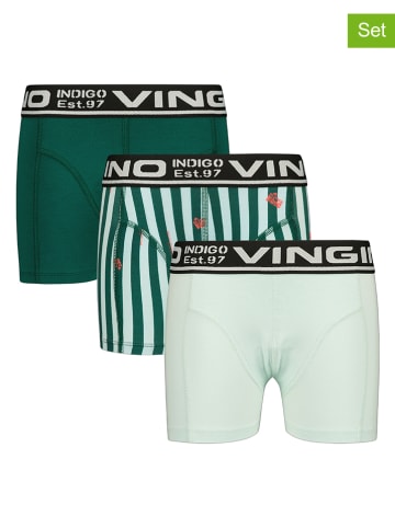 Vingino 3-delige set: boxershorts groen