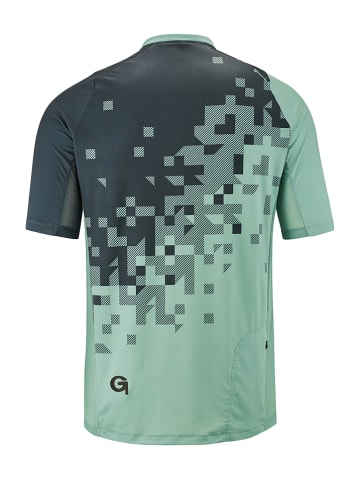 Gonso Fahrradshirt "Garzolet" in Grün/ Anthrazit