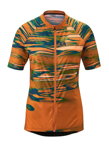 Gonso Fahrradtrikot "Copedello" in Orange/ Grün