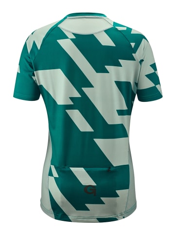 Gonso Koszulka kolarska "Basagno" w kolorze zielonym