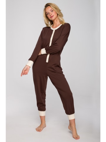 La Lupa Pyjama-Jumpsuit in Braun