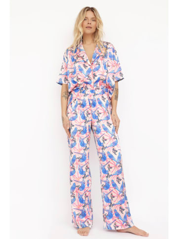La Lupa Spodnie piżamowe w kolorze jasnoróżowym