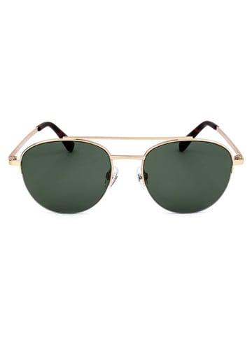 Benetton Herren-Sonnenbrille in Gold/ Grün