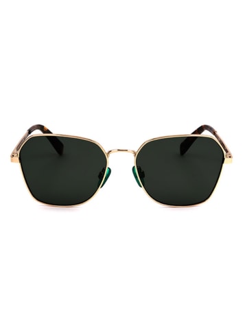 Benetton Damen-Sonnenbrille in Gold/ Schwarz