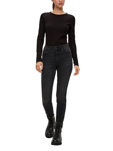 s.Oliver Dżinsy - Skinny fit - w kolorze antracytowym