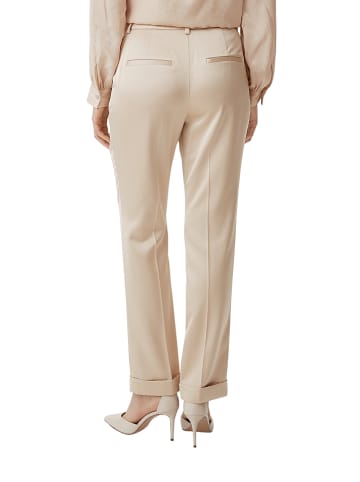 comma Wełniane spodnie w kolorze beżowym
