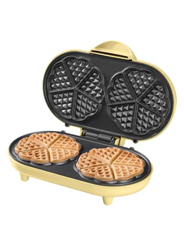 bESTRON Waffeleisen "Sweet Dreams" in Gelb