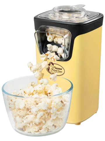 bESTRON Hetelucht-popcornmachine "Sweet Dreams" geel