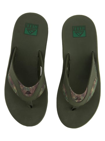 Reef Teenslippers "Fanning" kaki