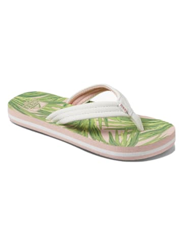 Reef Teenslippers "Ahi Tropical" wit/groen