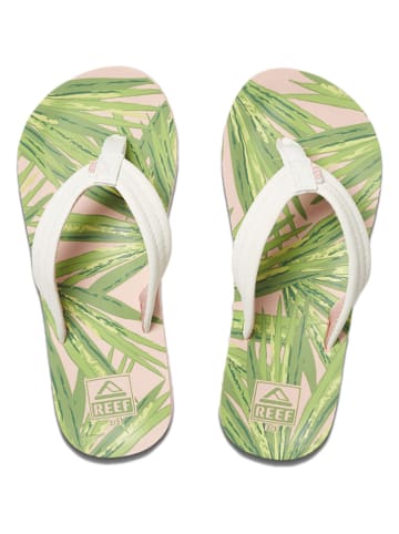 Reef Teenslippers "Ahi Tropical" wit/groen