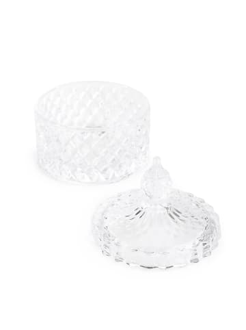 Homla Zuckerdose "Ferran" in Transparent - (H)8 x Ø 10 cm
