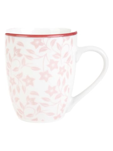 Homla Tasse "Rubia" in Weiß/ Rosa - 300 ml