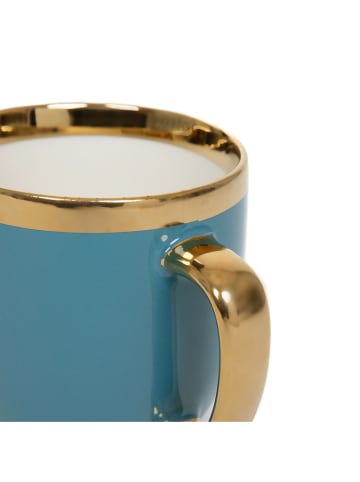 Homla Tasse "Sinnes" in Blau/ Gold - 280 ml